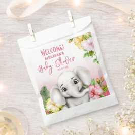 Elephant Safari Tropical Jungle Baby Dusche Geschenktütchen