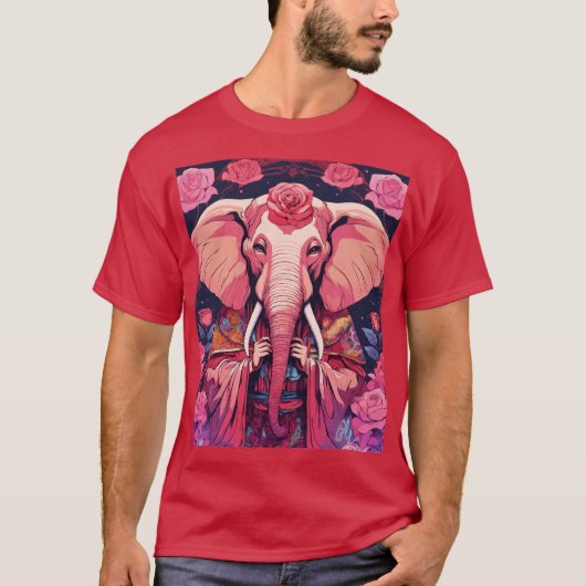 Elephant Sage der psychedelischen Rose T-Shirt (Vorderseite)