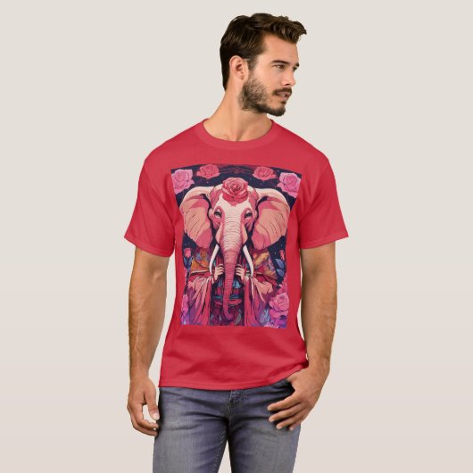 Elephant Sage der psychedelischen Rose T-Shirt (Vorne ganz)