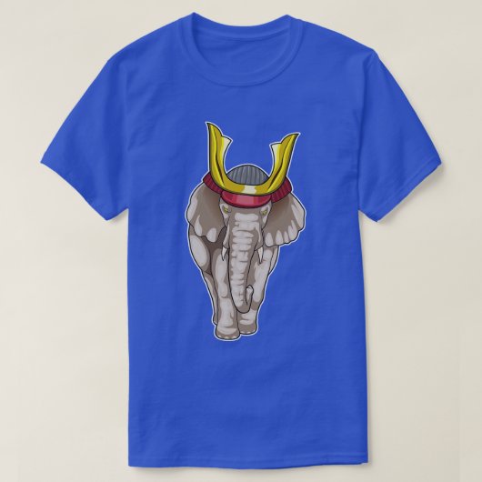 Elephant Samurai Martial Arts T-Shirt (Design vorne)