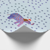 Elephant Santa Geschenkpapier (Ecke)