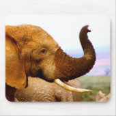 Elephant Scents Wildlife Fotografy Mousepad (Vorne)