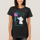 Elephant Scleroderma Awareness Scleroderma Ribbon T-Shirt (Vorderseite)