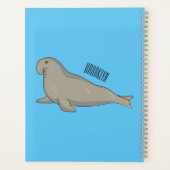 Elephant seal cartoon illustration planer (Rückseite)
