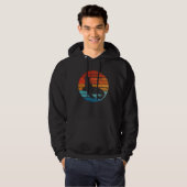 Elephant Seal Sunset Retro Vintage Hoodie (Vorne ganz)