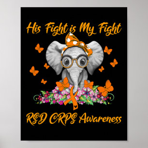 Elephant sein Kampf ist mein Kämpfe RSS Crps Bewus Poster