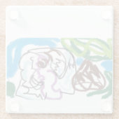 Elephant SET Glasuntersetzer (Rückseite)