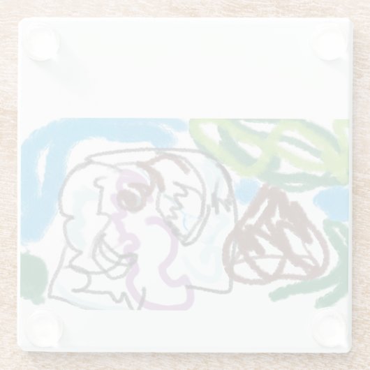 Elephant SET Glasuntersetzer (Rückseite)