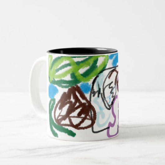 Elephant SET Zweifarbige Tasse (Vorderseite Links)