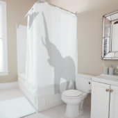 Elephant Shadow Silhouette Shadow Buddies Dusche Duschvorhang (Beispiel)