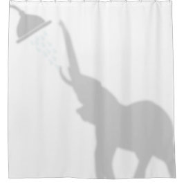 Elephant Shadow Silhouette Shadow Buddies Dusche Duschvorhang