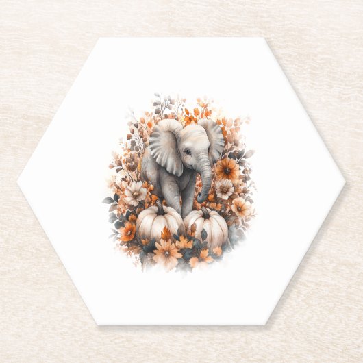 Elephant Shirt Country Pumpkin Untersetzer (Vorderseite)