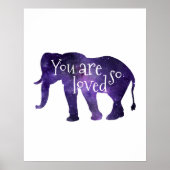 Elephant Sie sind so lieblich Zitat Poster (Vorne)