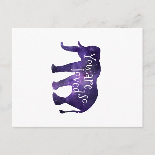 Elephant Sie sind so lieblich Zitat Postkarte (Vorderseite)