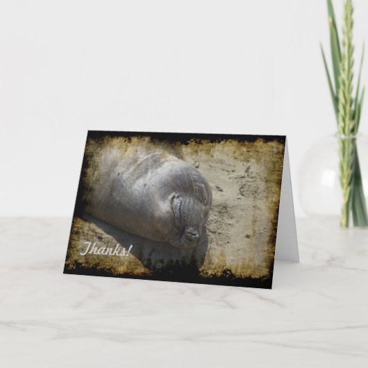 Elephant Siegel Dankeschön Card Dankeskarte (Vorderseite)