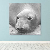 Elephant Siegel Leinwanddruck (Insitu (Holzboden))