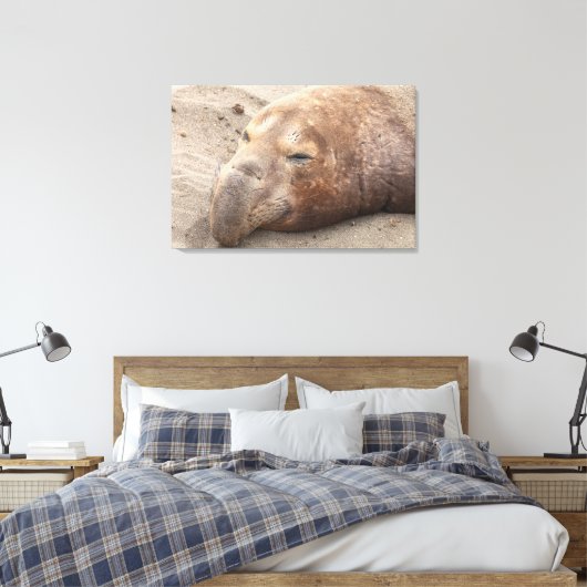 Elephant Siegel Leinwanddruck (Insitu (Schlafzimmer))