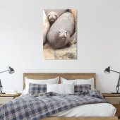 Elephant Siegel Leinwanddruck (Insitu (Schlafzimmer))