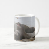 Elephant Siegel Rookery San Simeon, CA Kaffeetasse (VorderseiteRechts)