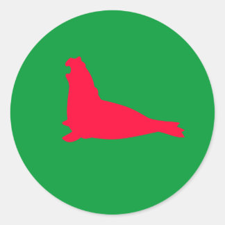 Elephant Siegel Sticker Rot