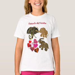 Elephant sind Niedliche Mädchen, die mein Valentin T-Shirt
