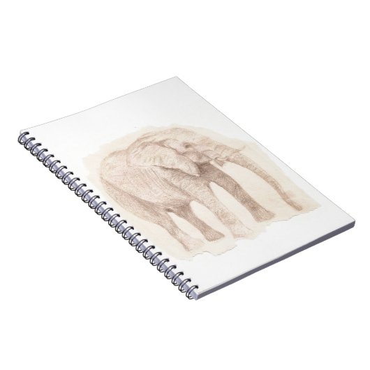 Elephant Sketch Art Notizblock (Rechte Seite)