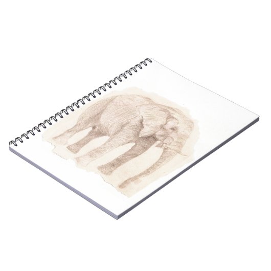 Elephant Sketch Art Notizblock (Linke Seite)