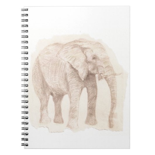 Elephant Sketch Art Notizblock (Vorderseite)
