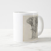 Elephant Sketch Jumbo-Tasse (Vorderseite Rechts)