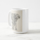 Elephant Sketch Kaffeetasse (Vorderseite Links)