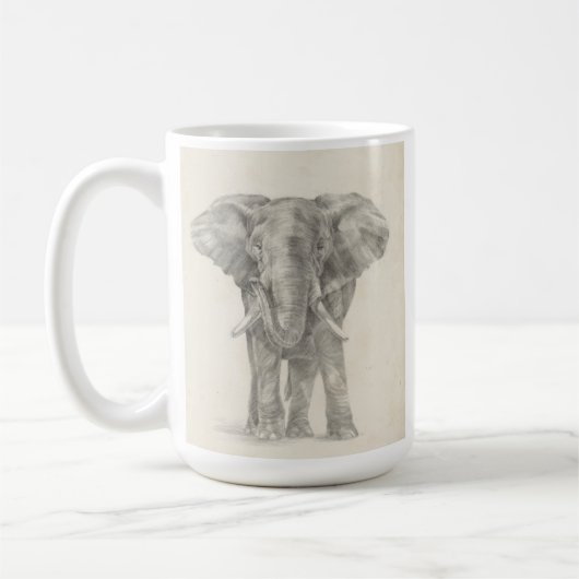 Elephant Sketch Kaffeetasse (Links)