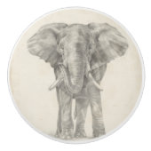 Elephant Sketch Keramikknauf (Vorderseite)