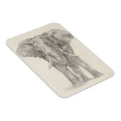 Elephant Sketch Magnet (Rechte Seite)