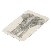 Elephant Sketch Magnet (Linke Seite)