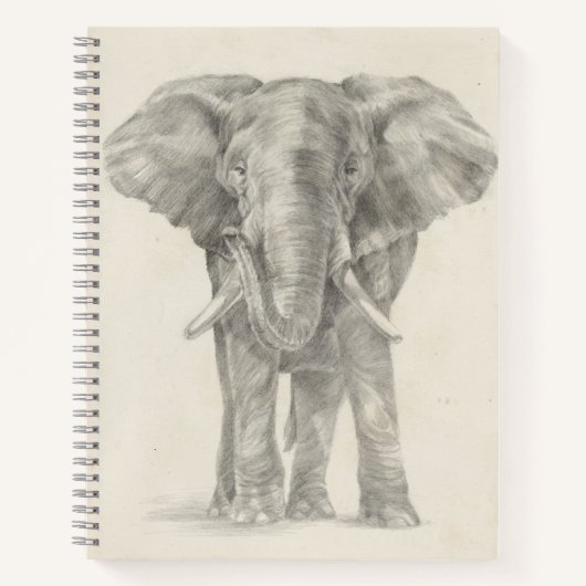 Elephant Sketch Notizblock (Vorderseite)