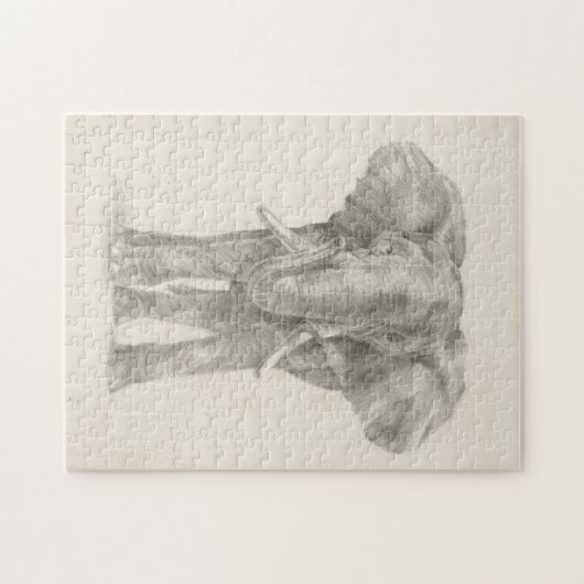 Elephant Sketch Puzzle (Horizontal)