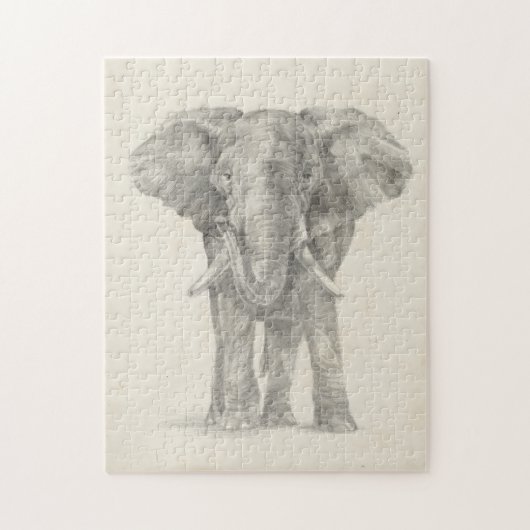 Elephant Sketch Puzzle (Vertikal)