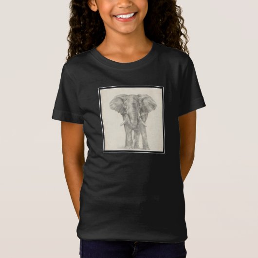 Elephant Sketch T-Shirt (Vorderseite)