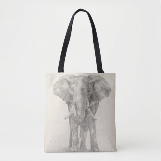 Elephant Sketch Tasche (Vorderseite)
