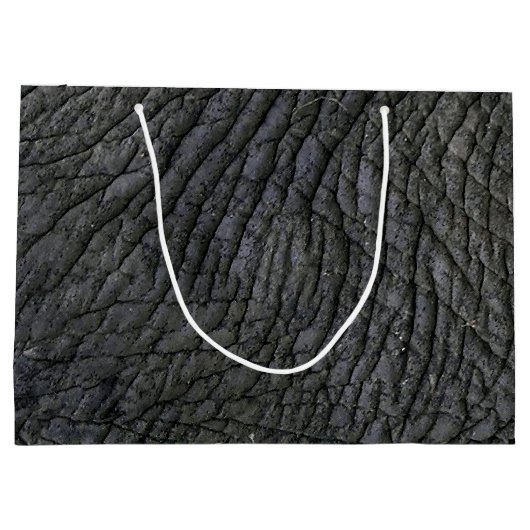 Elephant Skin Texture Große Geschenktüte (Rückseite)