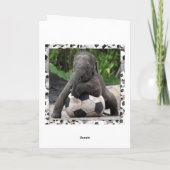 Elephant Soccer Karte (Rückseite)