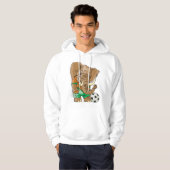Elephant Soccer Player Funny Sports Animal Hoodie (Vorne ganz)