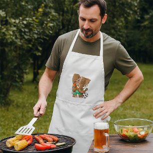 Elephant Soccer Player Funny Sports Animal Schürze