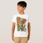 Elephant Soccer Player Funny Sports Animal T-Shirt (Vorne ganz)