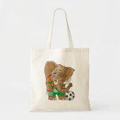 Elephant Soccer Player Funny Sports Animal Tragetasche (Vorne)