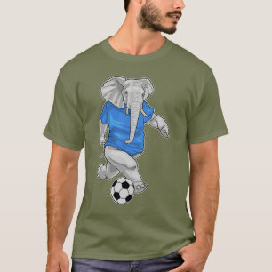 Elephant Soccer Player Fußball Sports T-Shirt
