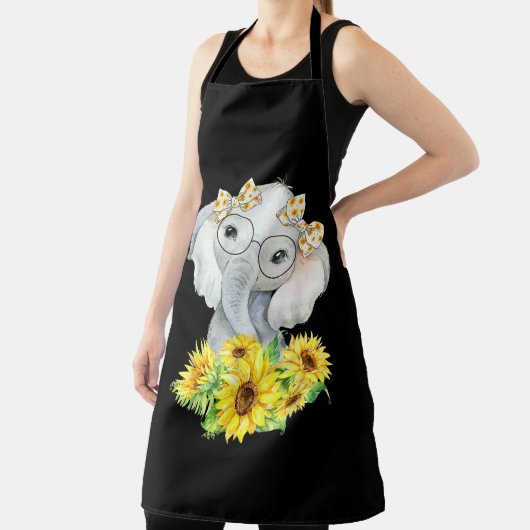 Elephant Sonnenblumengeschenke Schürze (InSitu)