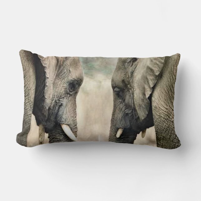 Elephant Soulmates Lendenkissen (Vorderseite)