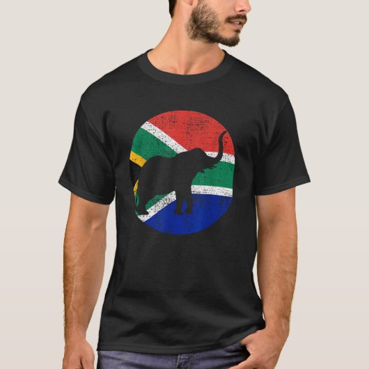 Elephant South Africa Safari Vintage Gift T-Shirt (Vorderseite)