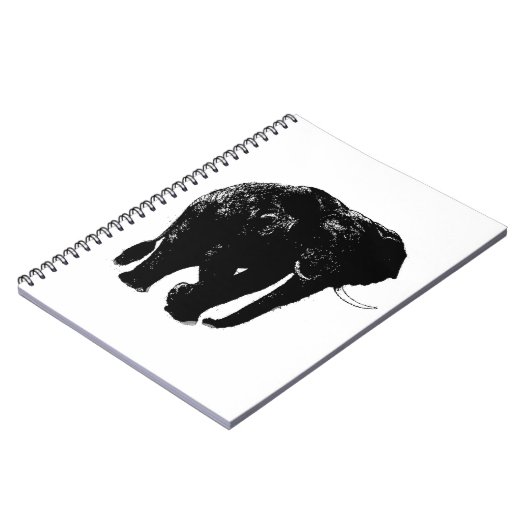 Elephant Spiral Foto Notebook Notizblock (Linke Seite)
